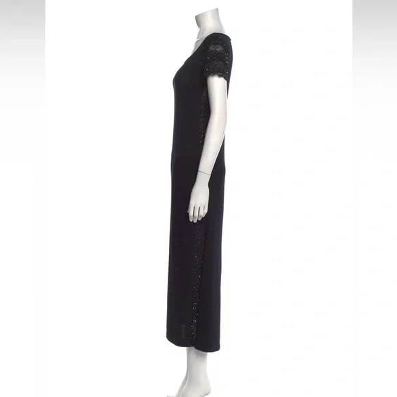 Elegant Black Women's Dress St. John knit USA 4 small - Picture 2 of 8